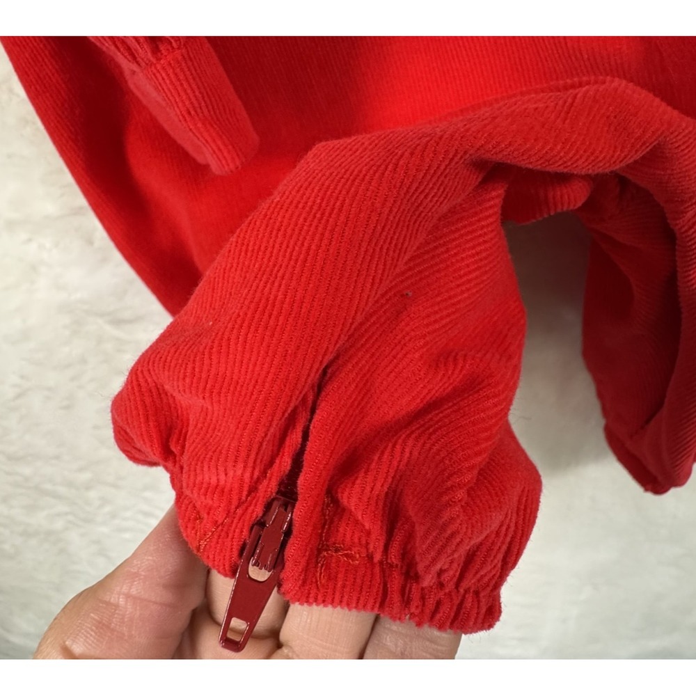 Vintage Funtasia Too Dallas 3 Mo Red 100% Cotton Made in USA One Piece Christmas - Picture 7 of 9